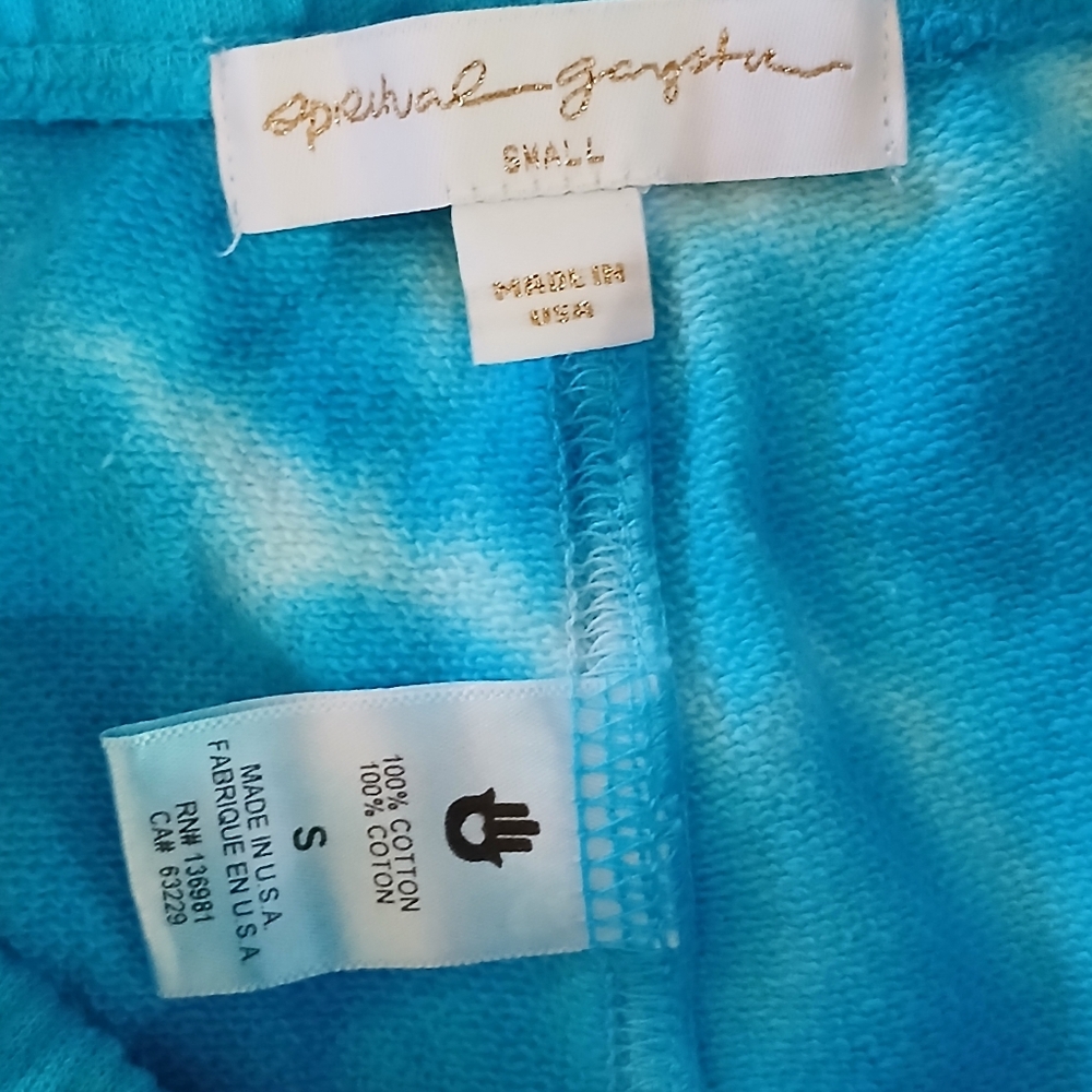 Spiritual Gangster Blue and White Tie-Dye Joggers - Picture 5 of 7